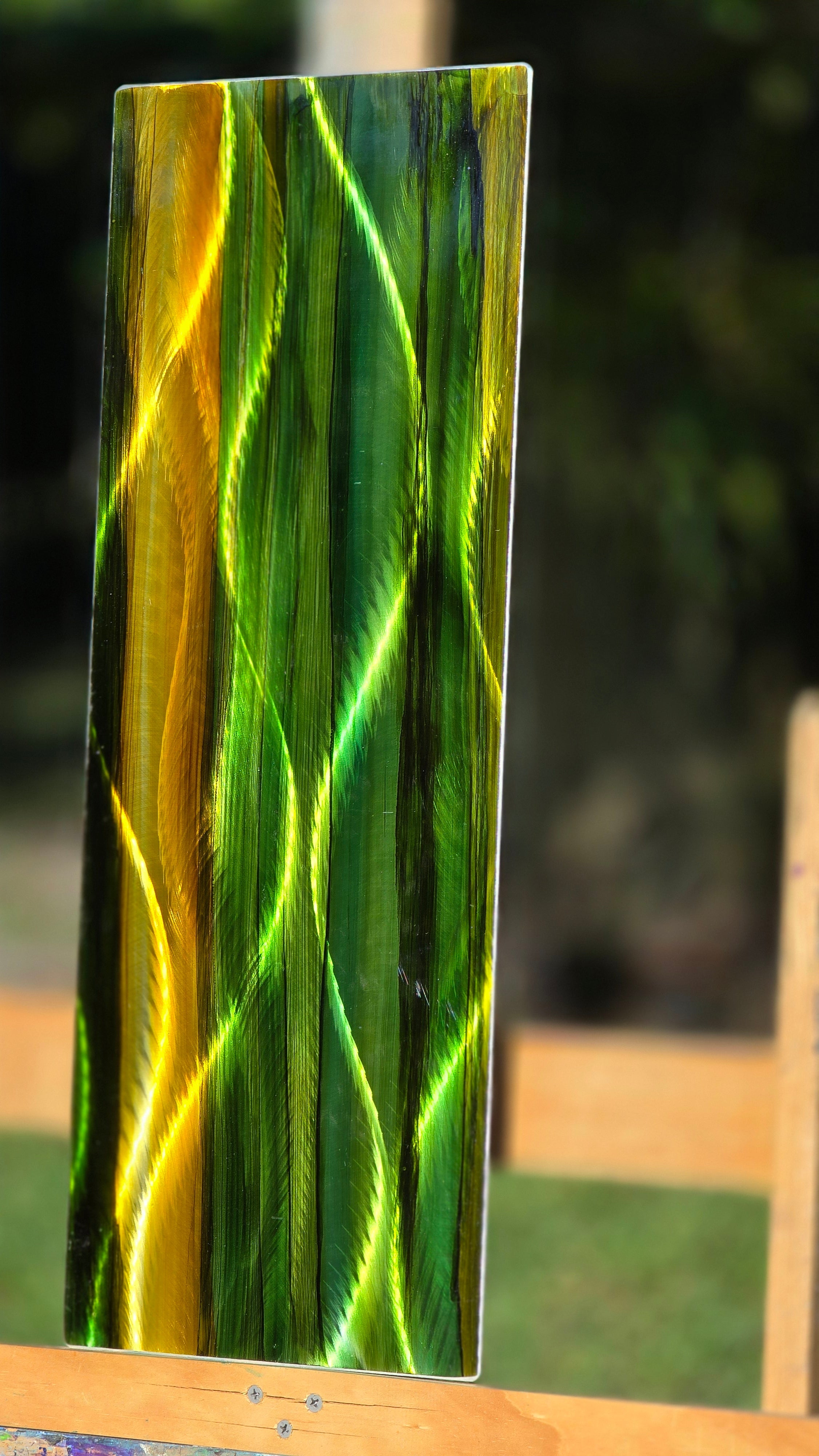 Golden Meadow - Metal Wall Art 9"x24"