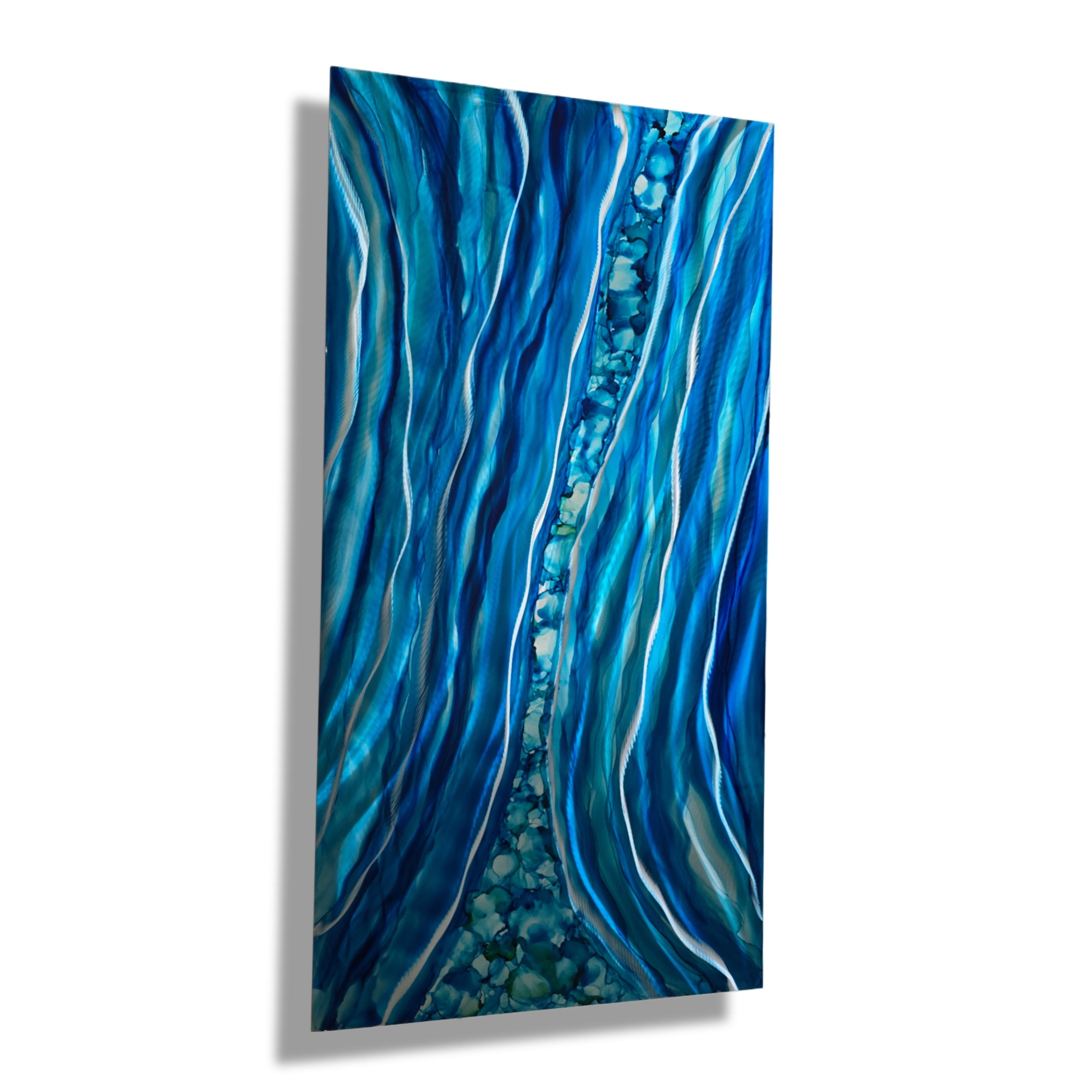 Aquatic Serenity - Metal Wall Art 24"x48"