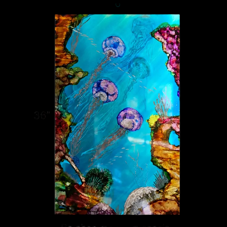 The Reef - Metal Wall Art 16"x36"