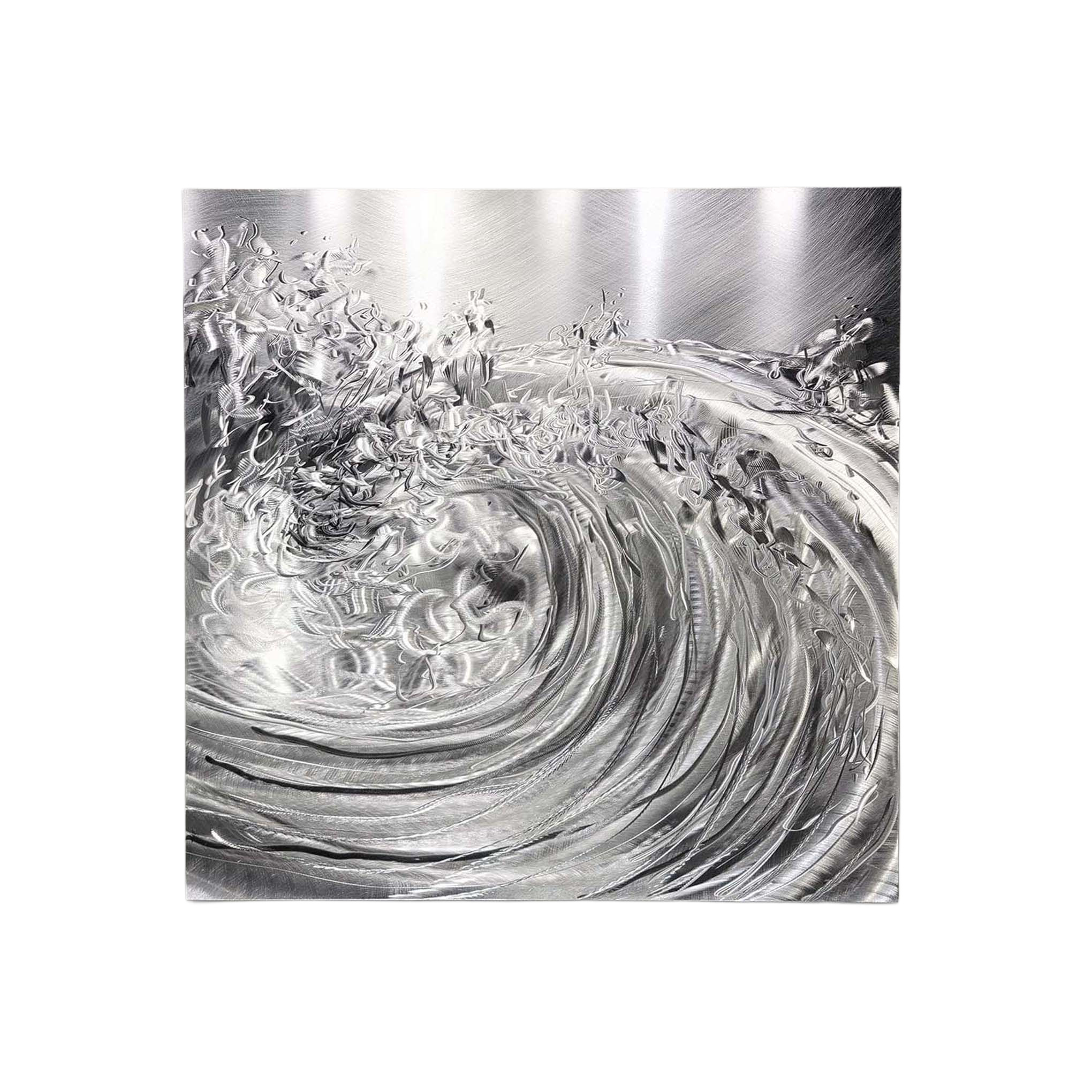 Coastal Serenity - Metal Wave Wall Art 24"x24"