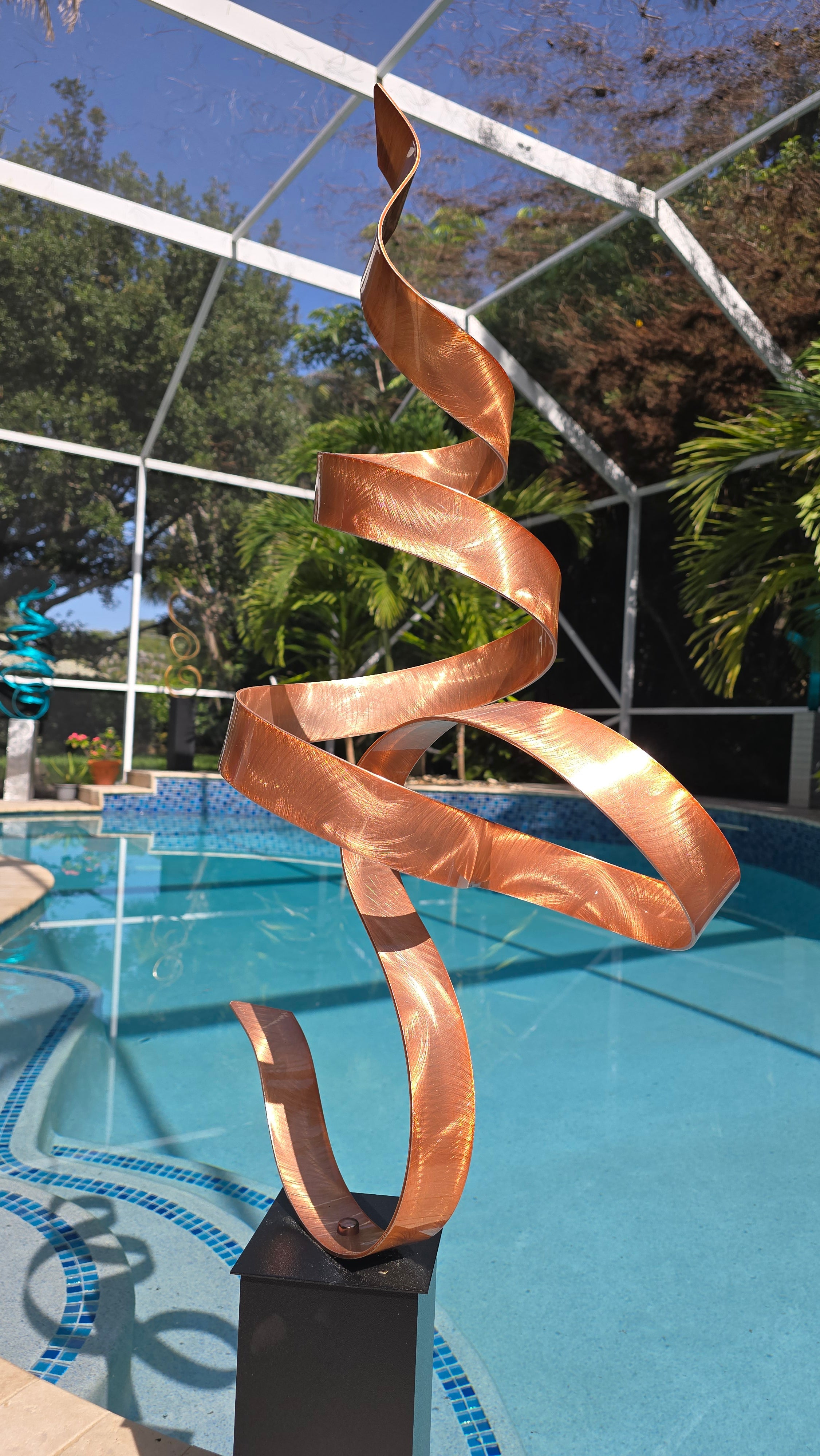 New Penny Copper Ember Rise - Metal Sculpture 48"