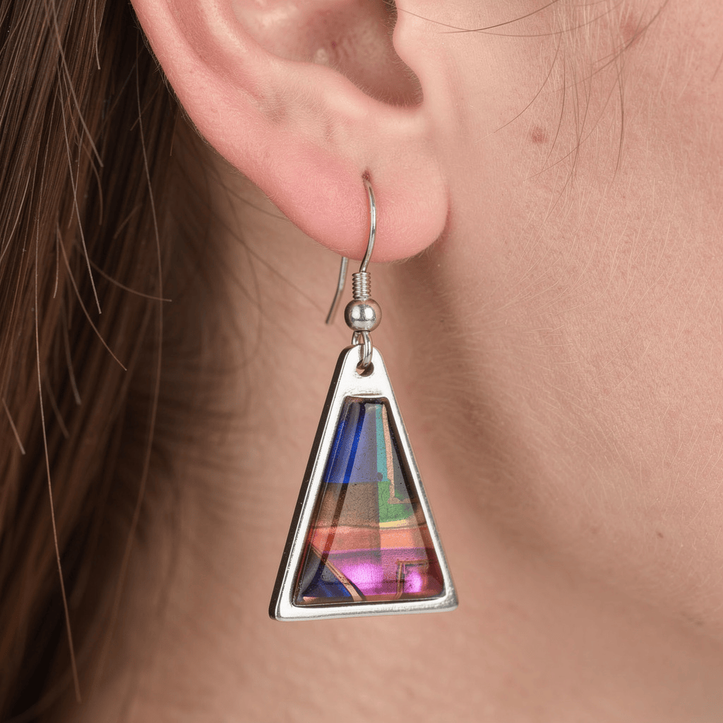 Radiant Prism Earrings 1.25"