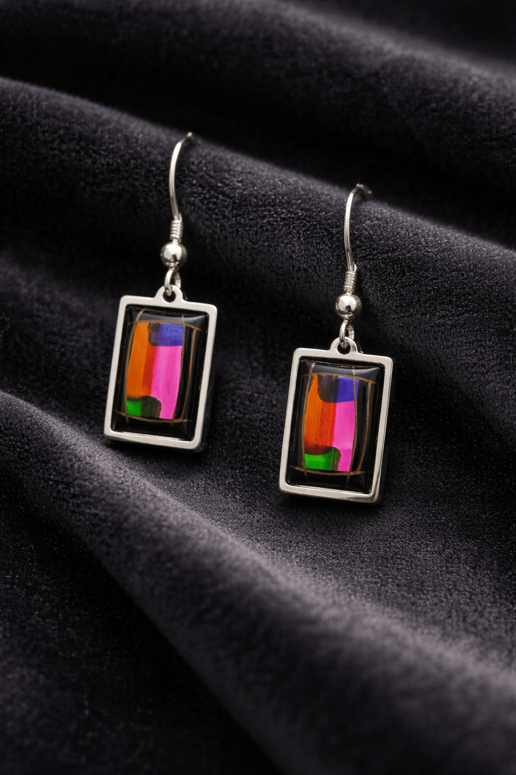 Urban Canvas Earrings 1.25"