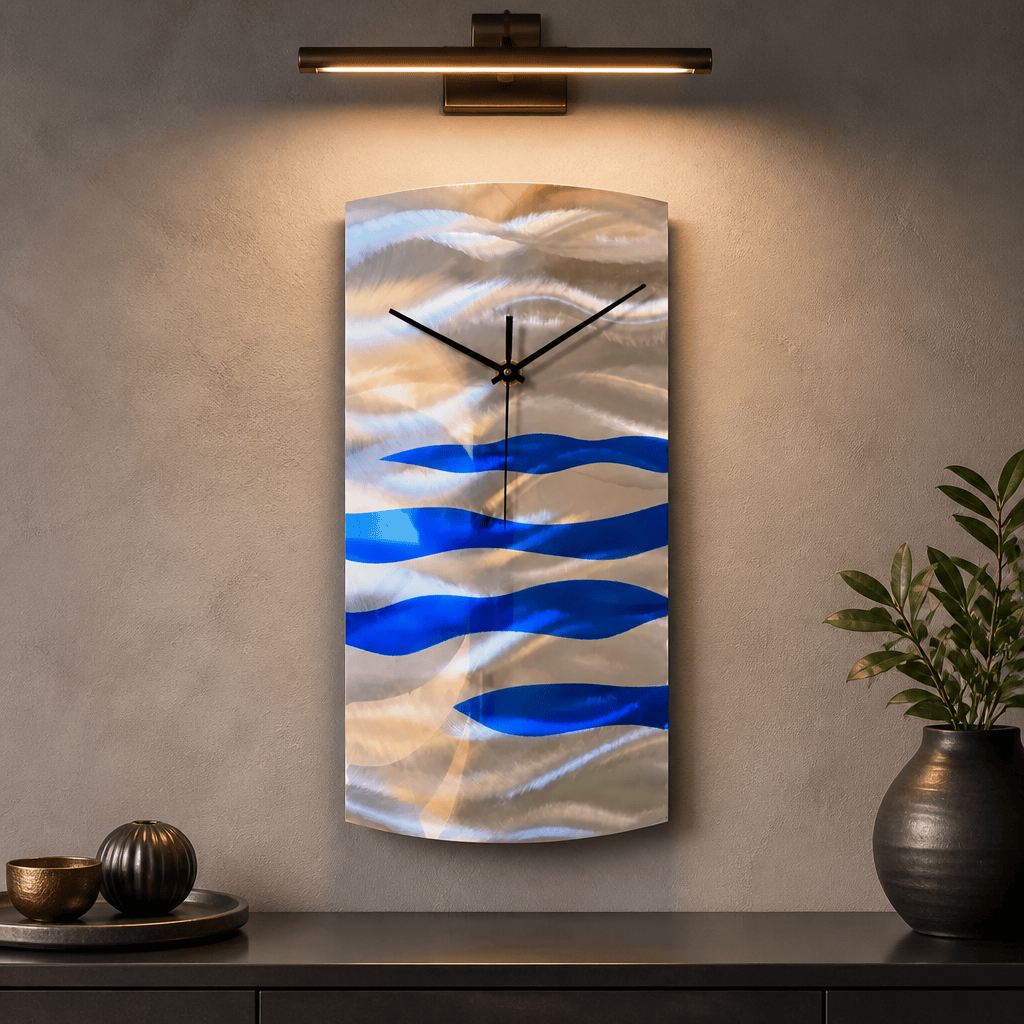 Electric Surge - Metal Wall Clock 11"x24"