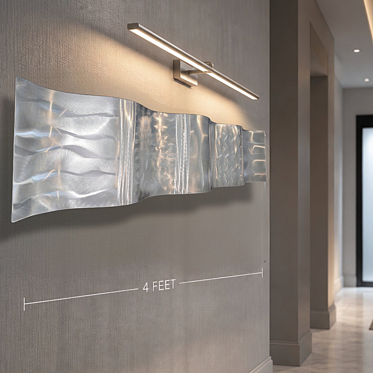 Tidal Passage - Metal Wall Art 46"x10"