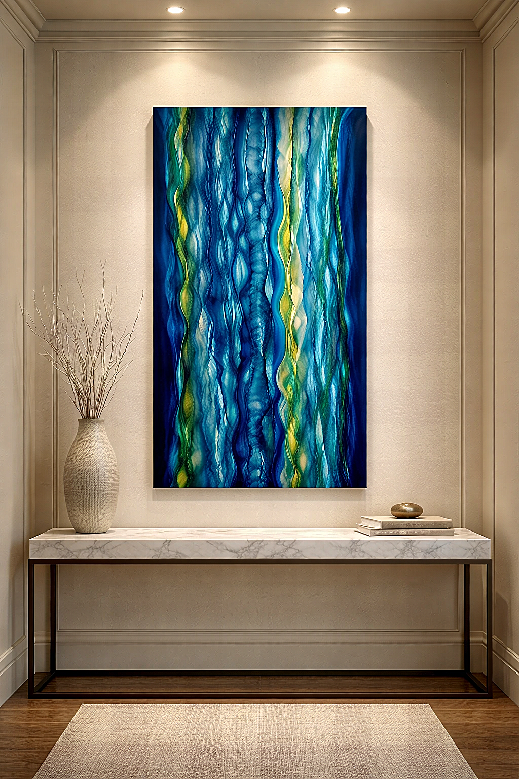 Ocean Currents - Metal Wall Art 24"x48"
