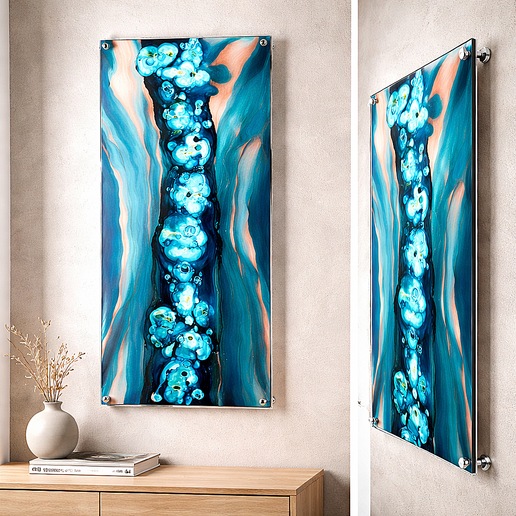 Deep Surge - Metal Wall Art 40"x16" (gem p38)