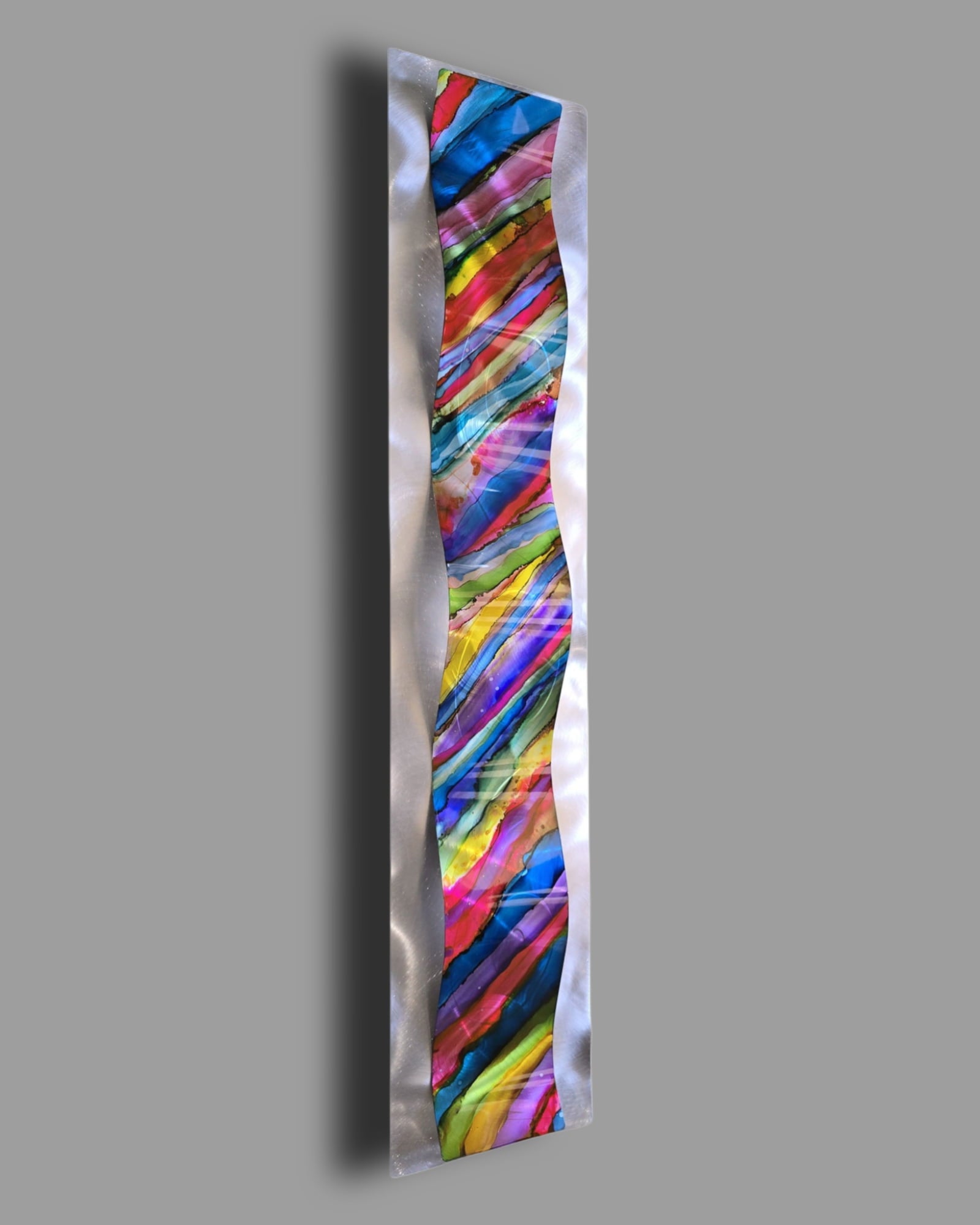Carnival Wave - Metal Wave Wall Art 10"x46"