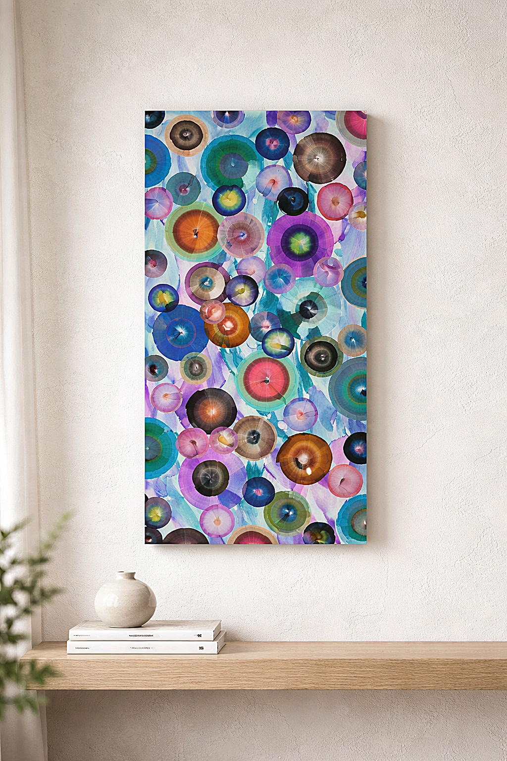Radiant Bubbles - Metal Wall Art 24"x48"