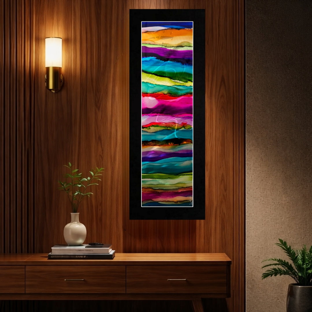 Infinite Spectrum - Metal Wall Art 9"x27"