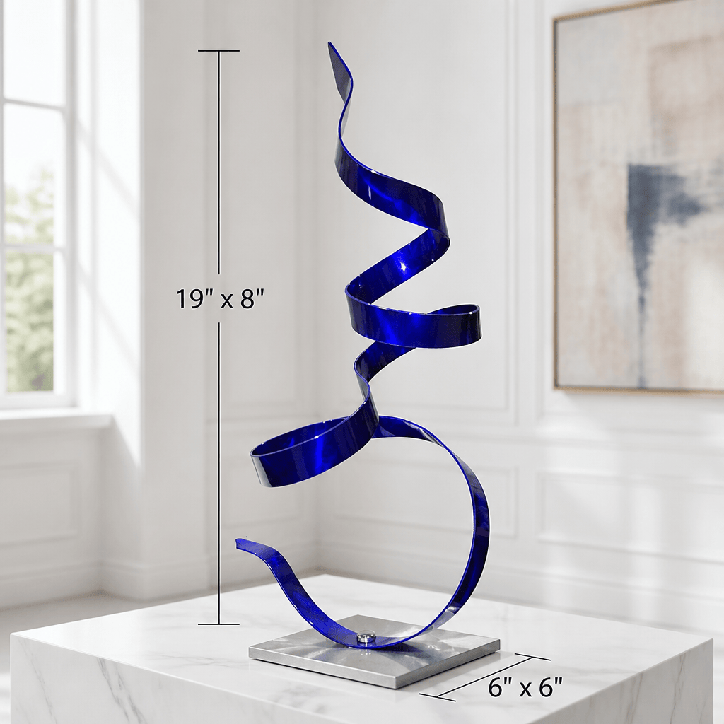 The Current - Metal Sculpture 8"x19"