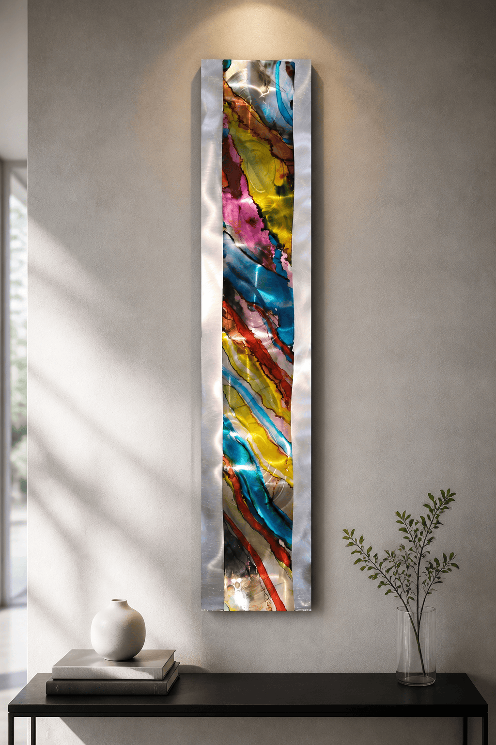 Carnival Wave - Metal Wave Wall Art 10"x46"