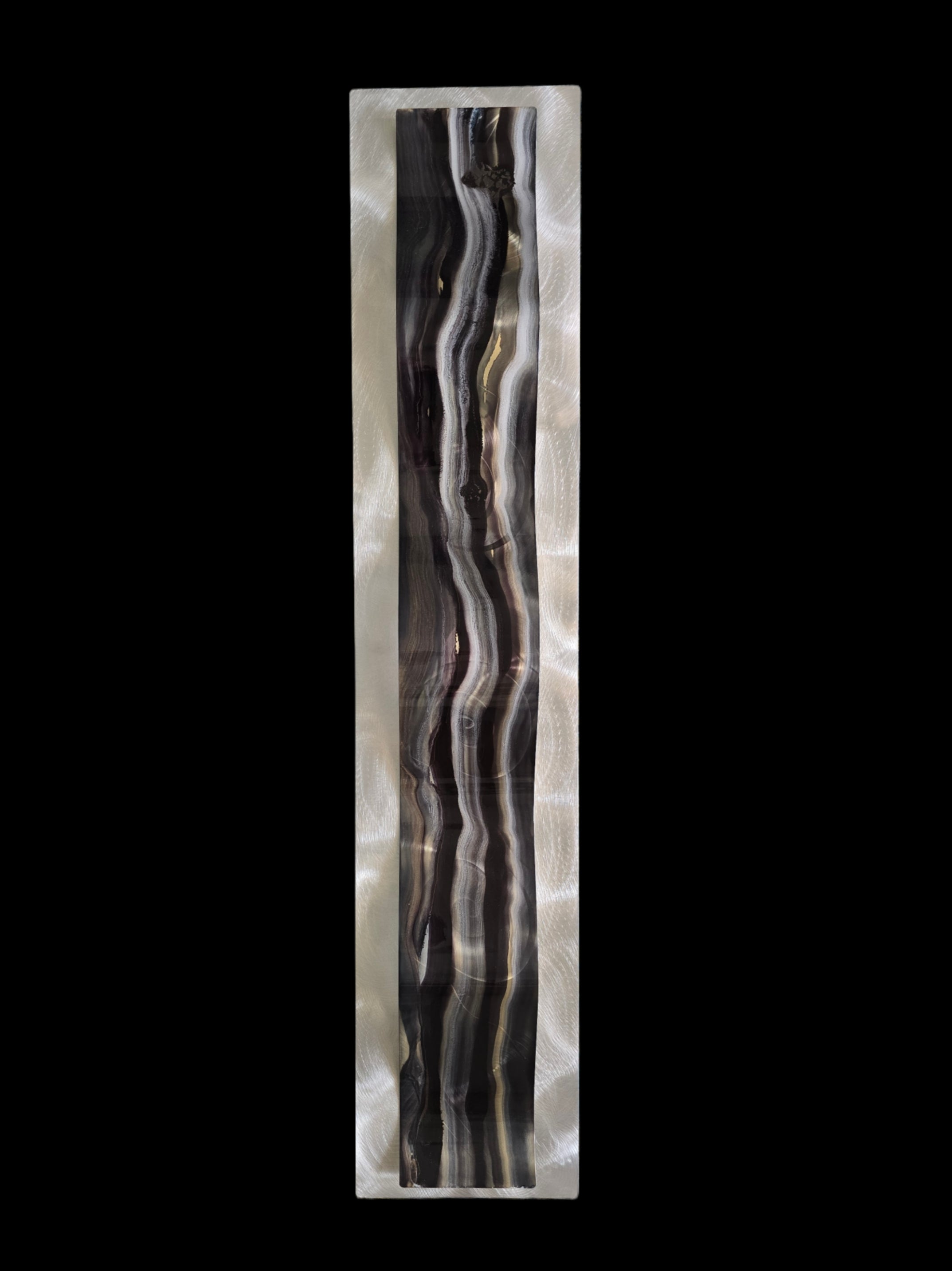 Shadow Flow - Metal Wave Wall Art 10"x46"