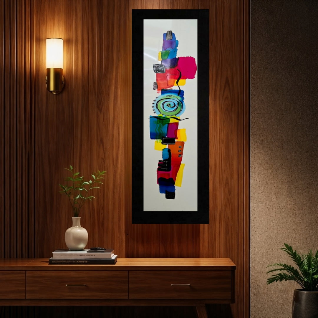 Joyful Spiral - Metal Wall Art 9"x27"