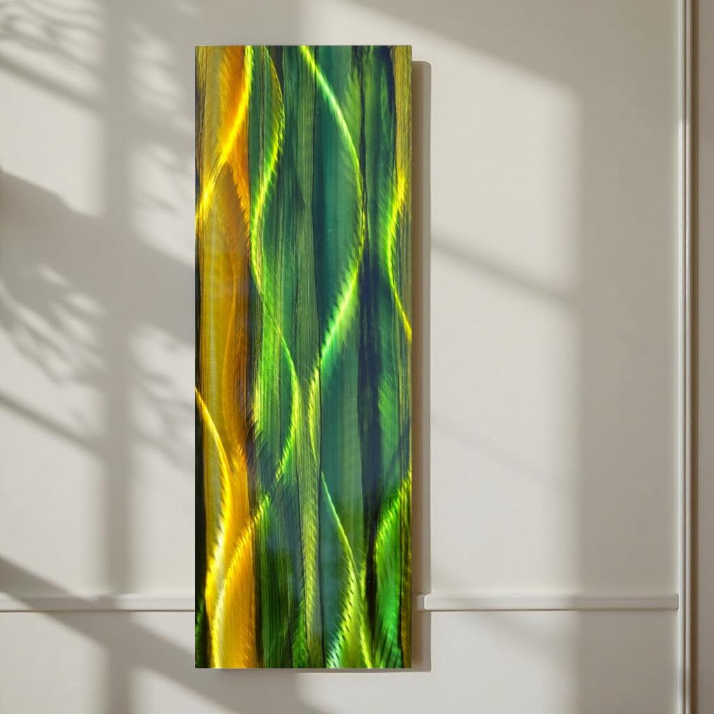 Golden Meadow - Metal Wall Art 9"x24"