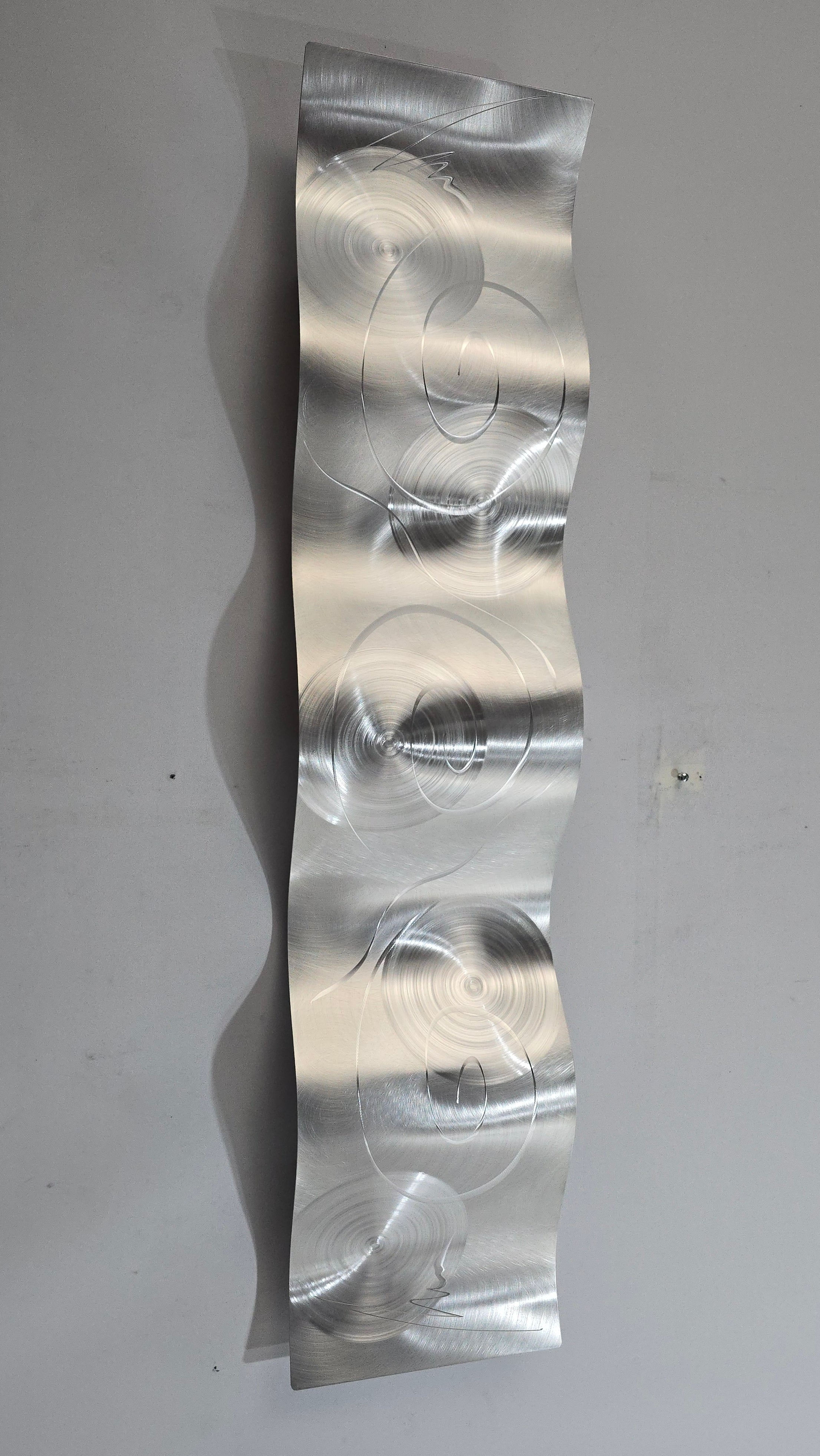 Lunar Waves - Metal Wall Art 10"x46"