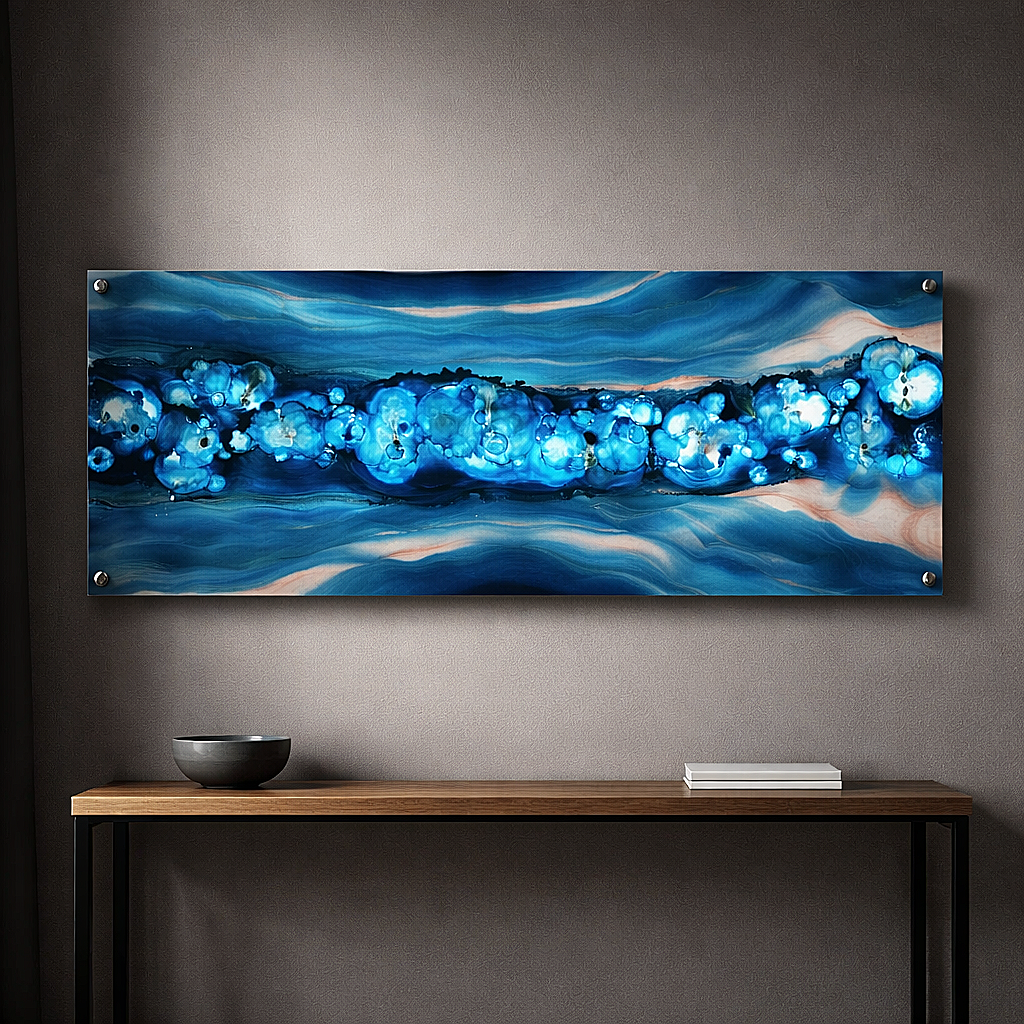 Deep Surge - Metal Wall Art 40"x16" (gem p38)