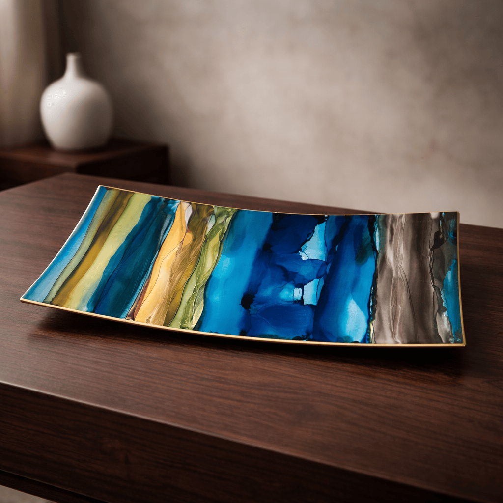 Coastal Drift - Metal Decorative Tray 6"x12"