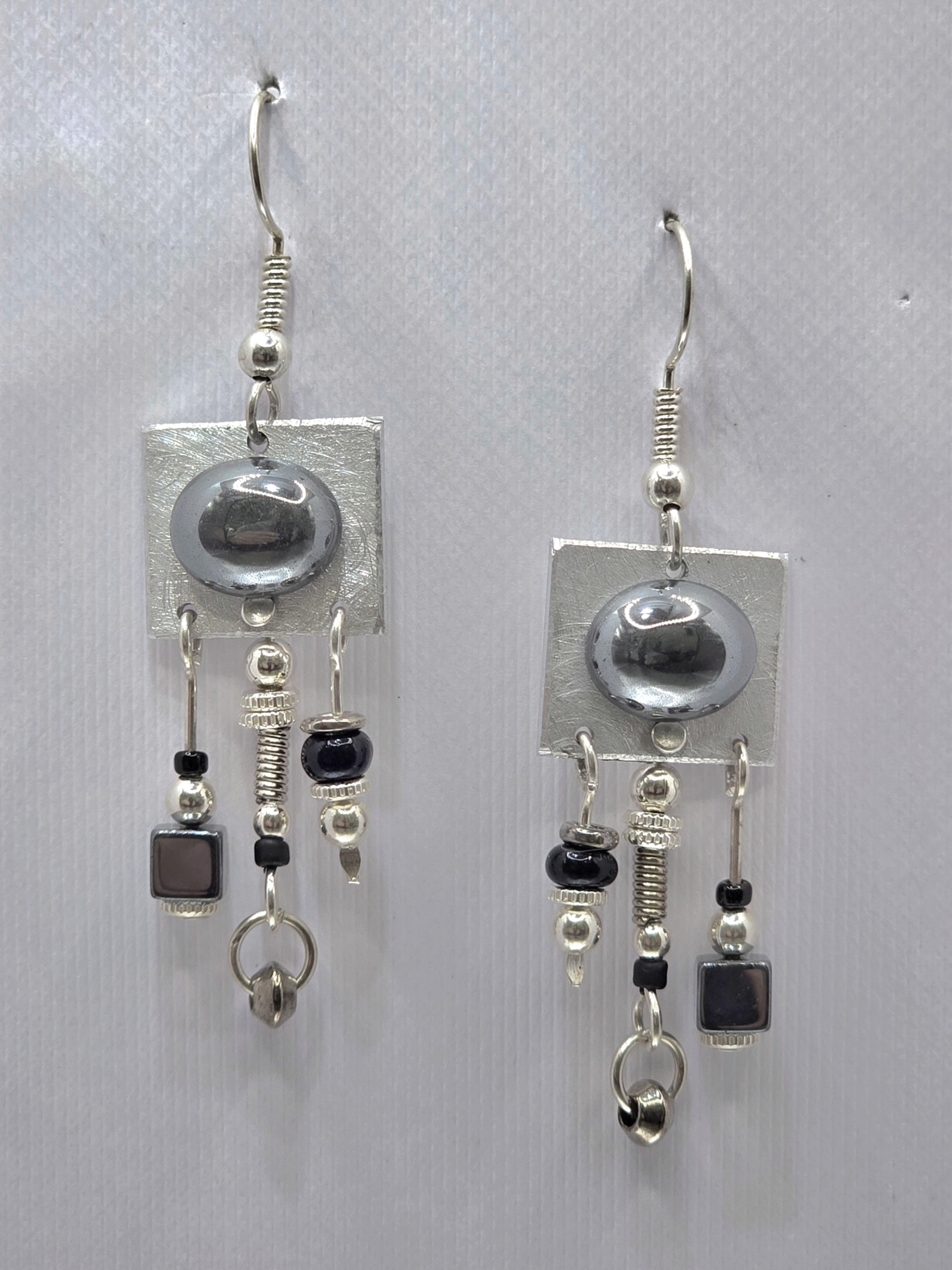 Midnight Cascade Earrings 1.5"