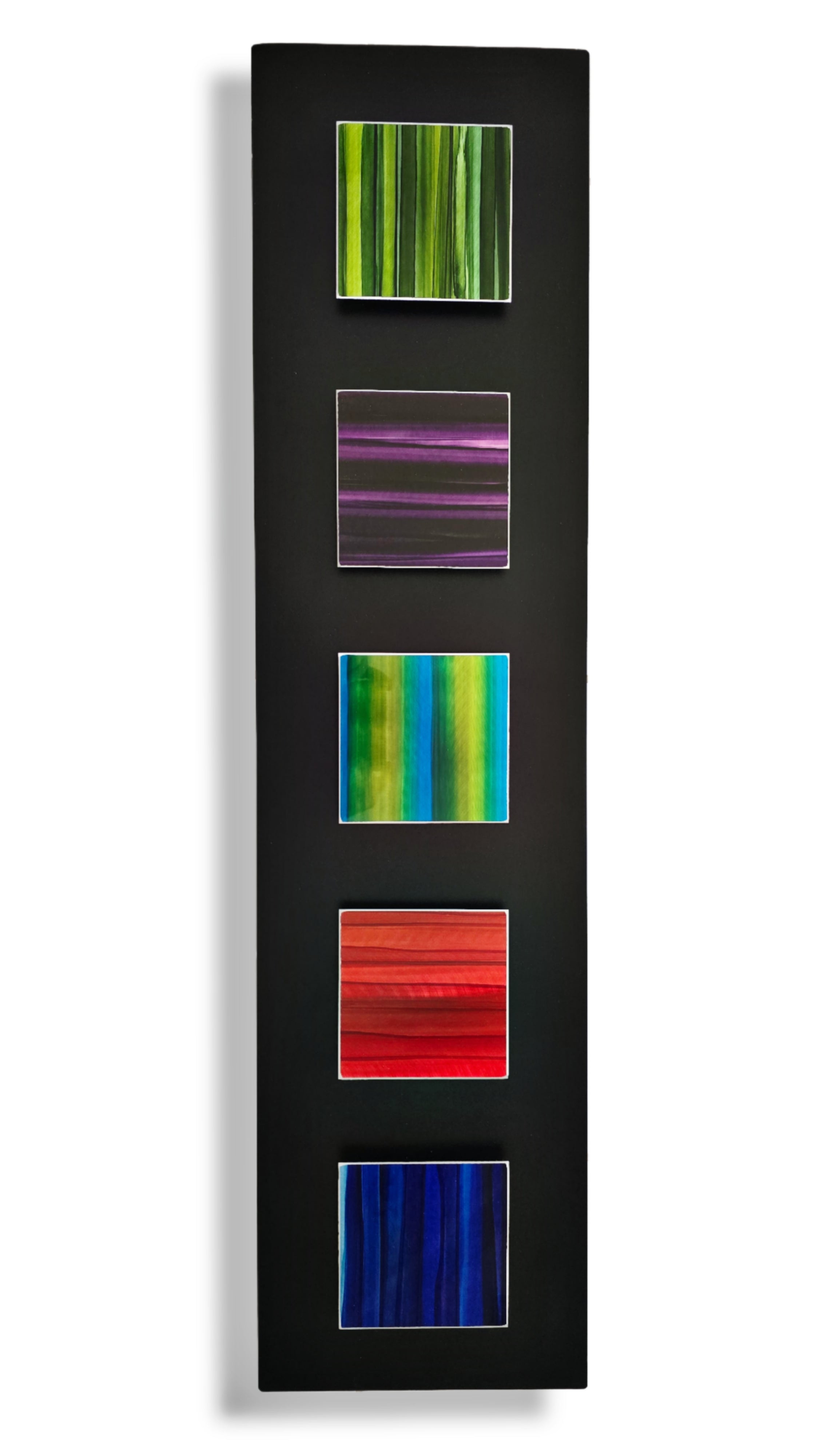 Vibrant Elements - 5-Panel Metal Wall Art 10"x48"