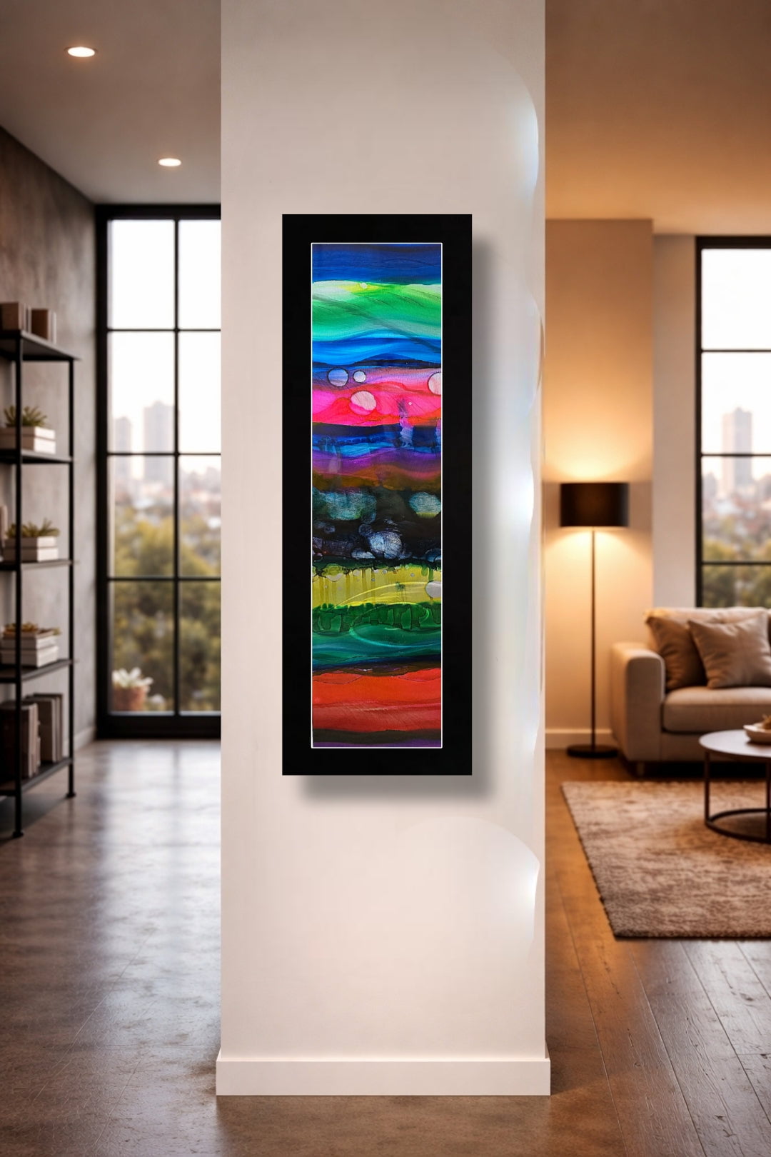 Strata - Metal Wall Art 9"x27"