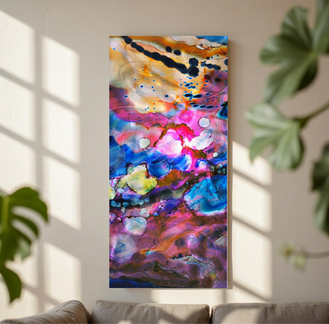 Luminous Awakening - Metal Wall Art 16"x36"