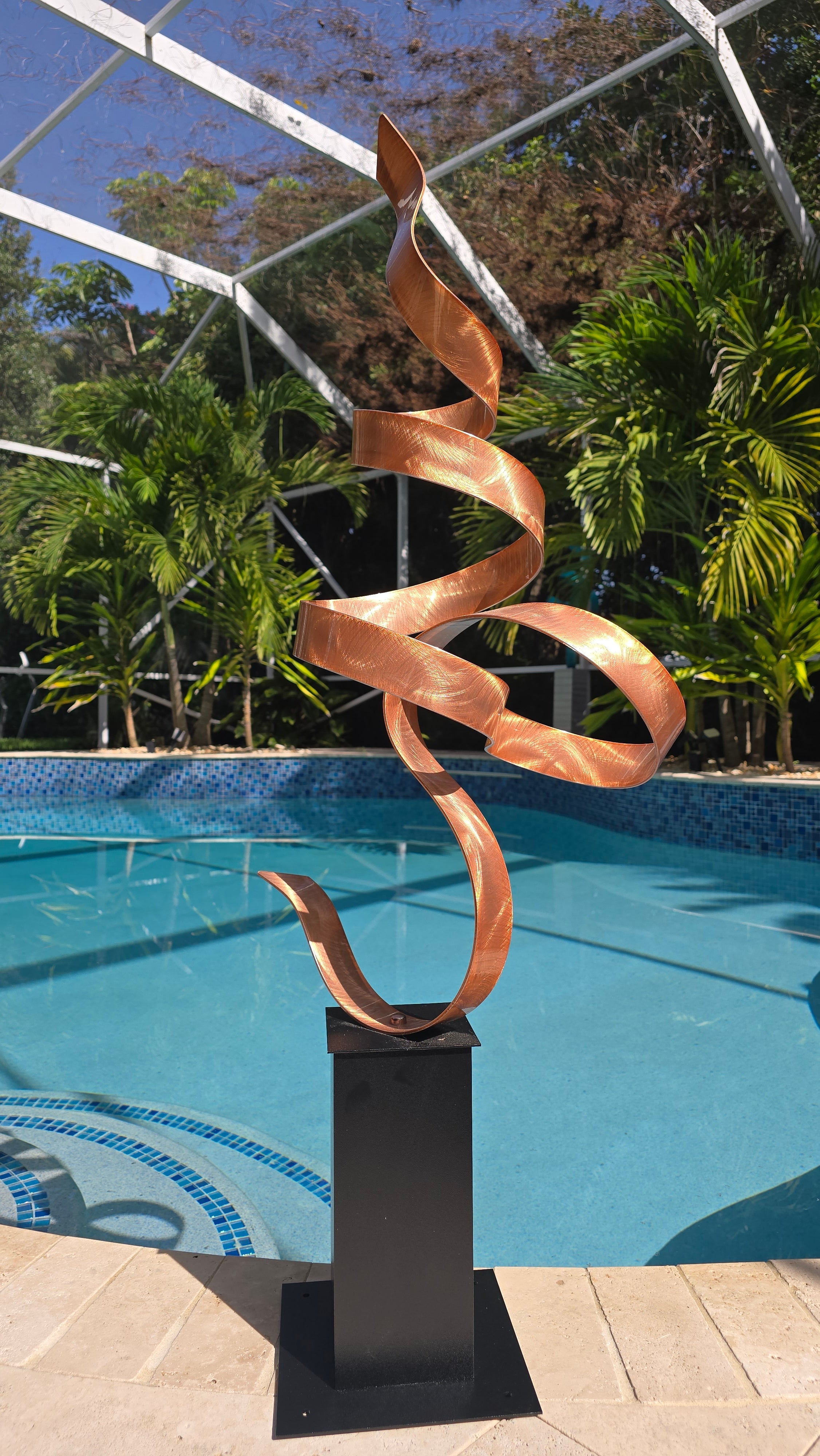 New Penny Copper Ember Rise - Metal Sculpture 48"