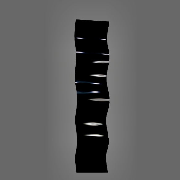 Midnight Rhythm - Metal Wave Art 10"x46"