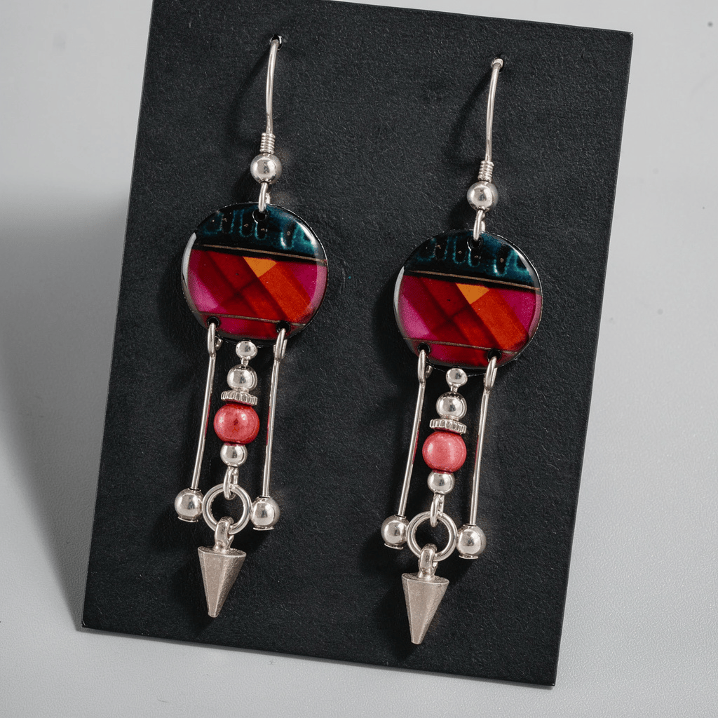 Sunset Pendulum Earrings 2"