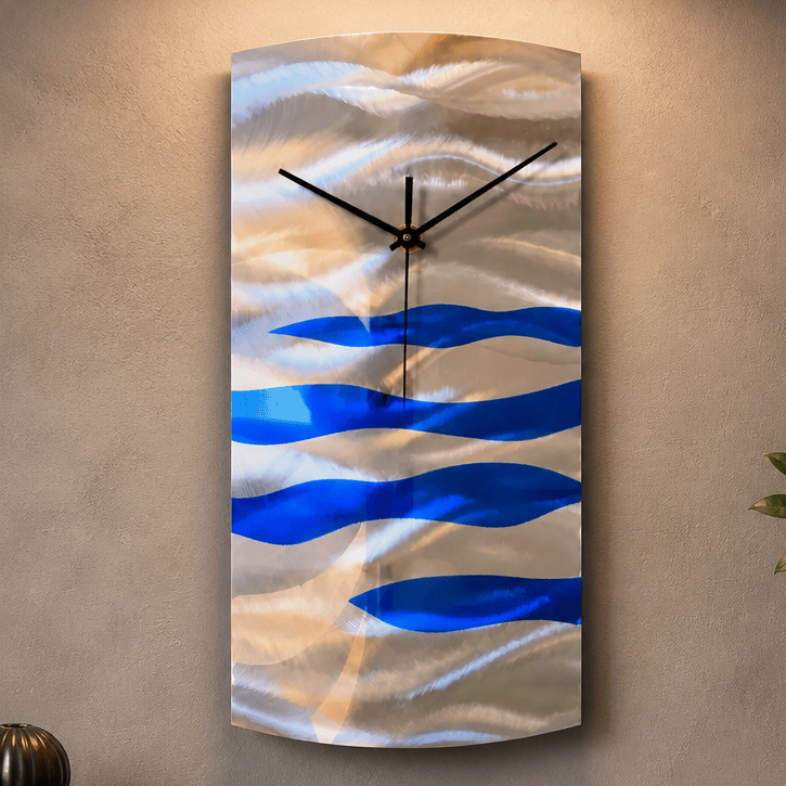 Electric Surge - Metal Wall Clock 11"x24"