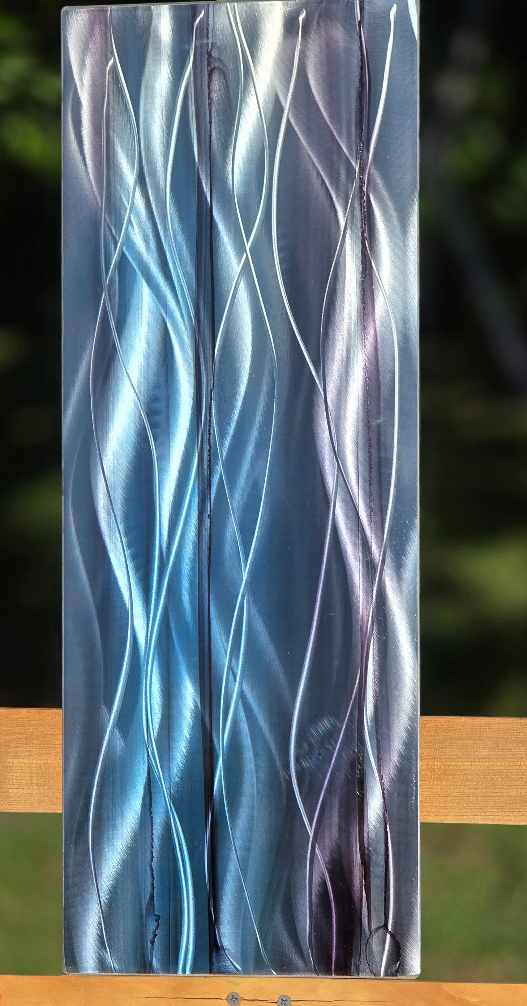 Frosted Elegance - Metal Wall Art 9"x24"