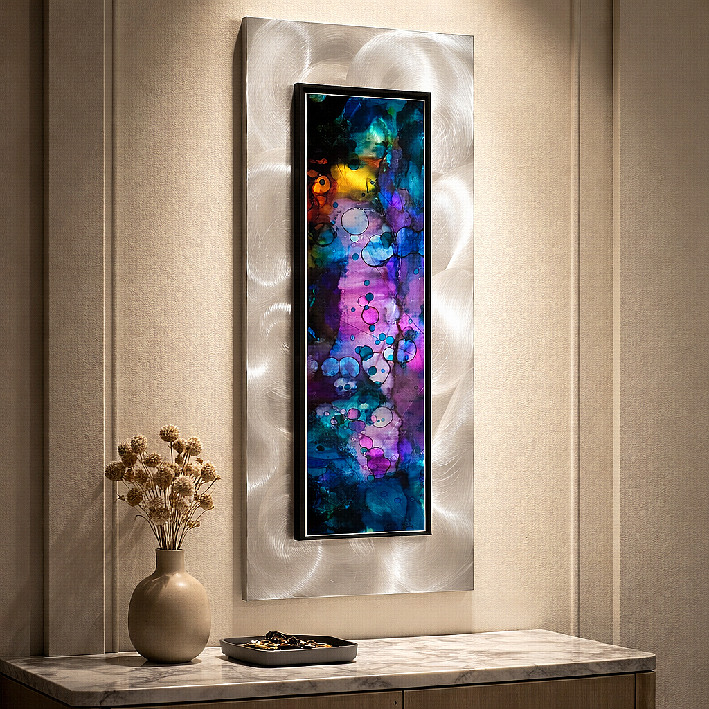 Nebula Essence - Metal Wall Art 12"x32"