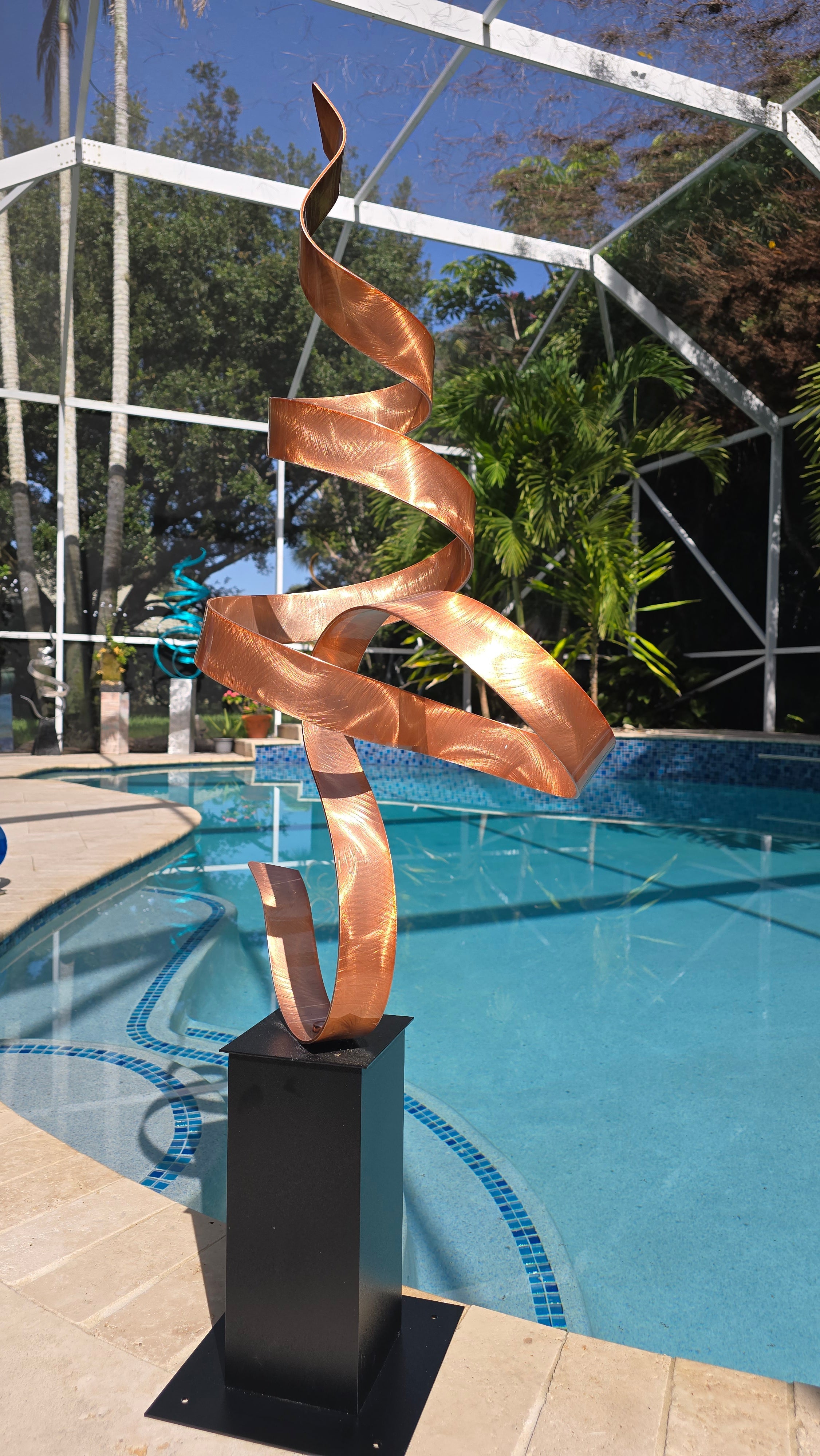 New Penny Copper Ember Rise - Metal Sculpture 48"