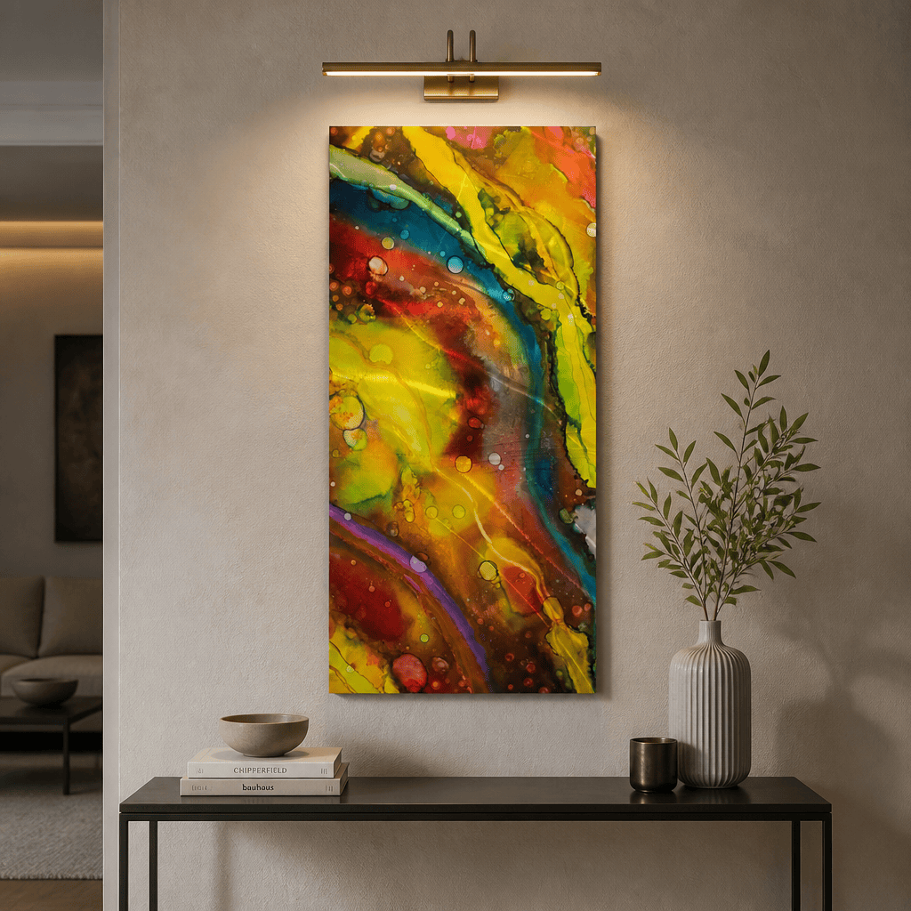 Wildfire Current - Metal Wall Art 12"x24"