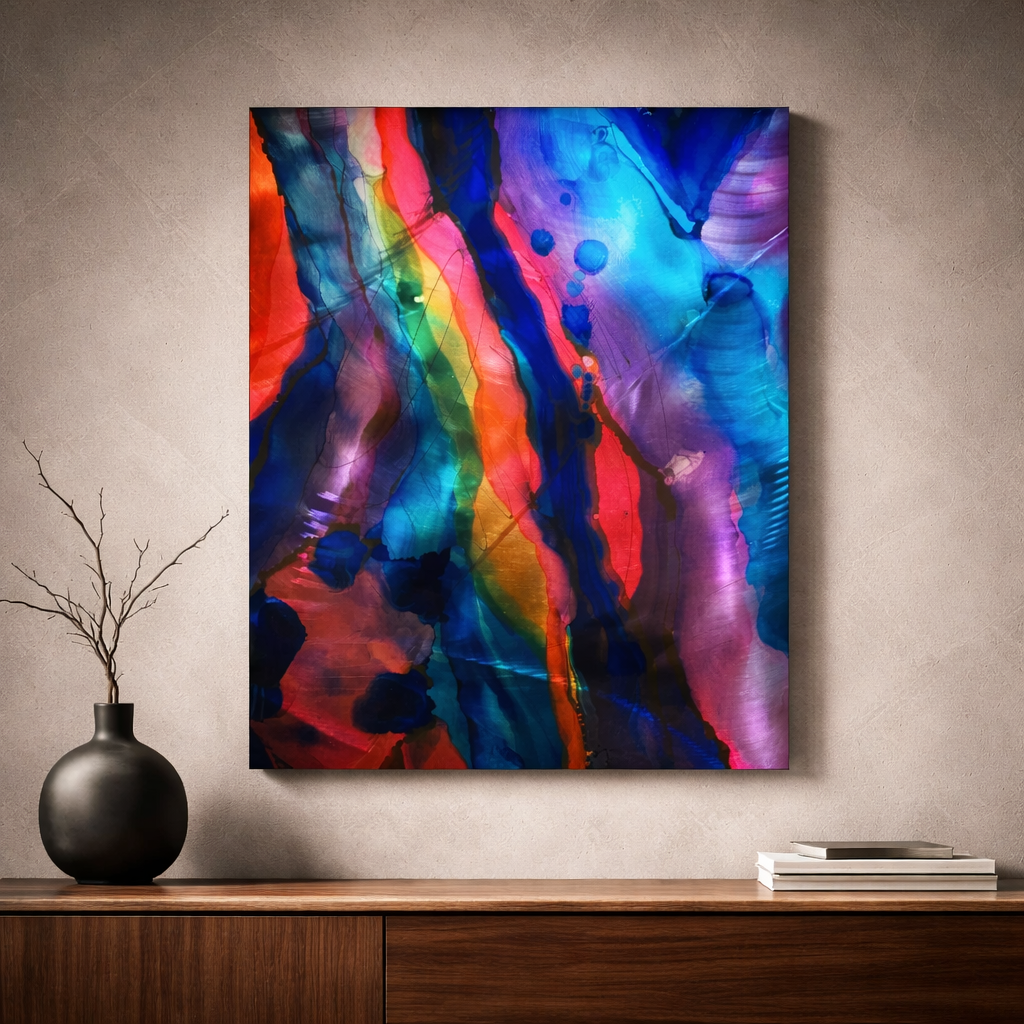 Aurora Surge - Metal Wall Art 15"x20"