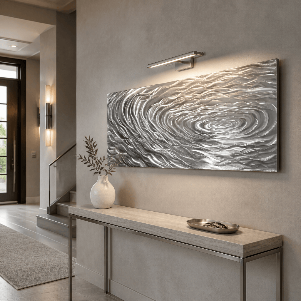 Ripple Zen - Metal Wall Art 64"x24"
