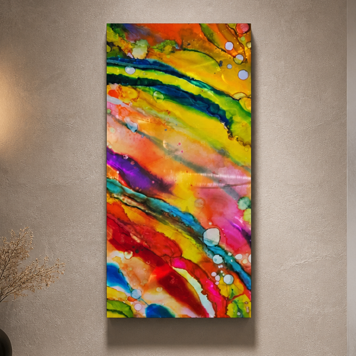 Prism Torrent - Metal Wall Art 12"x24"