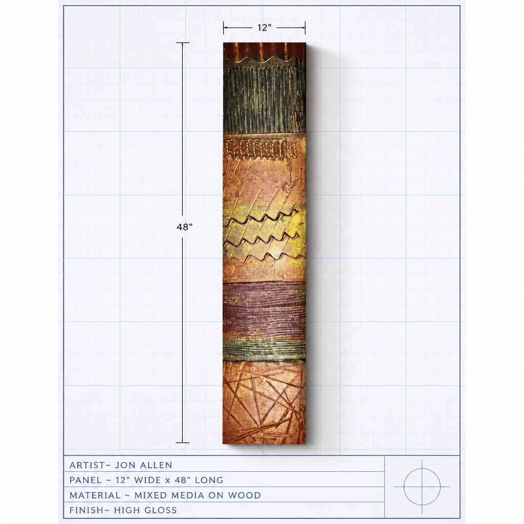 The Codex - Metal Wall Art 10"x48"