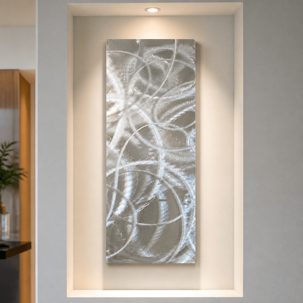 Infinite Orbit - Metal Wall Art 10"x24"