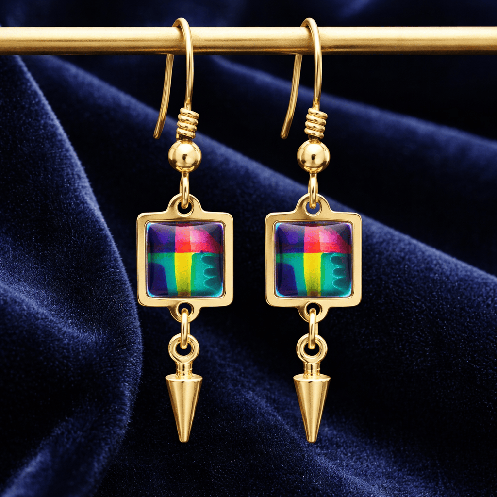 Twilight Essence Dangle Earrings 1"