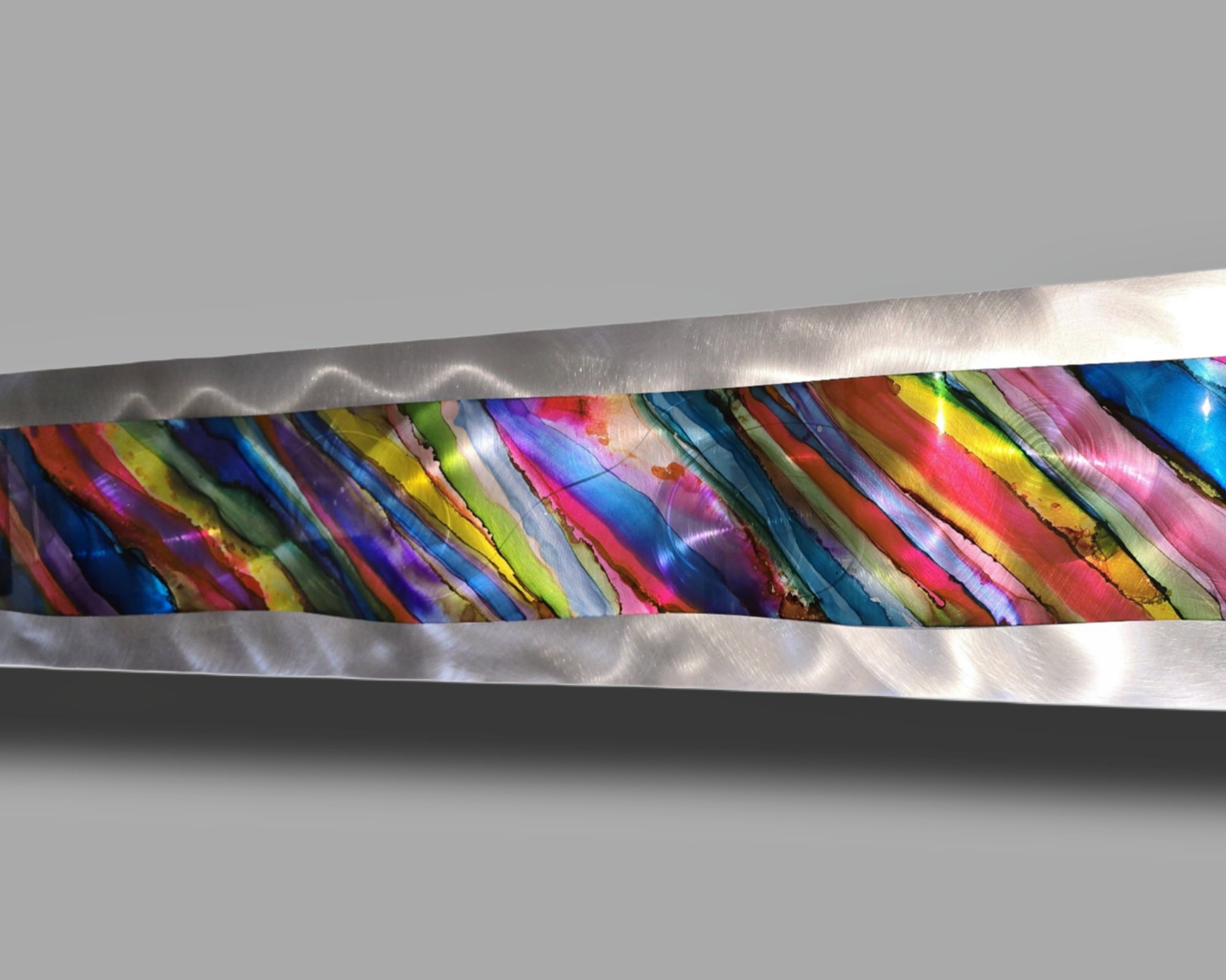 Carnival Wave - Metal Wave Wall Art 10"x46"