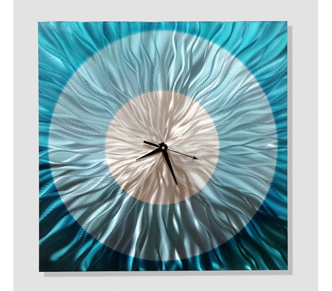 Celestial Eye - Metal Wall Clock 24"x24" (aquatica)