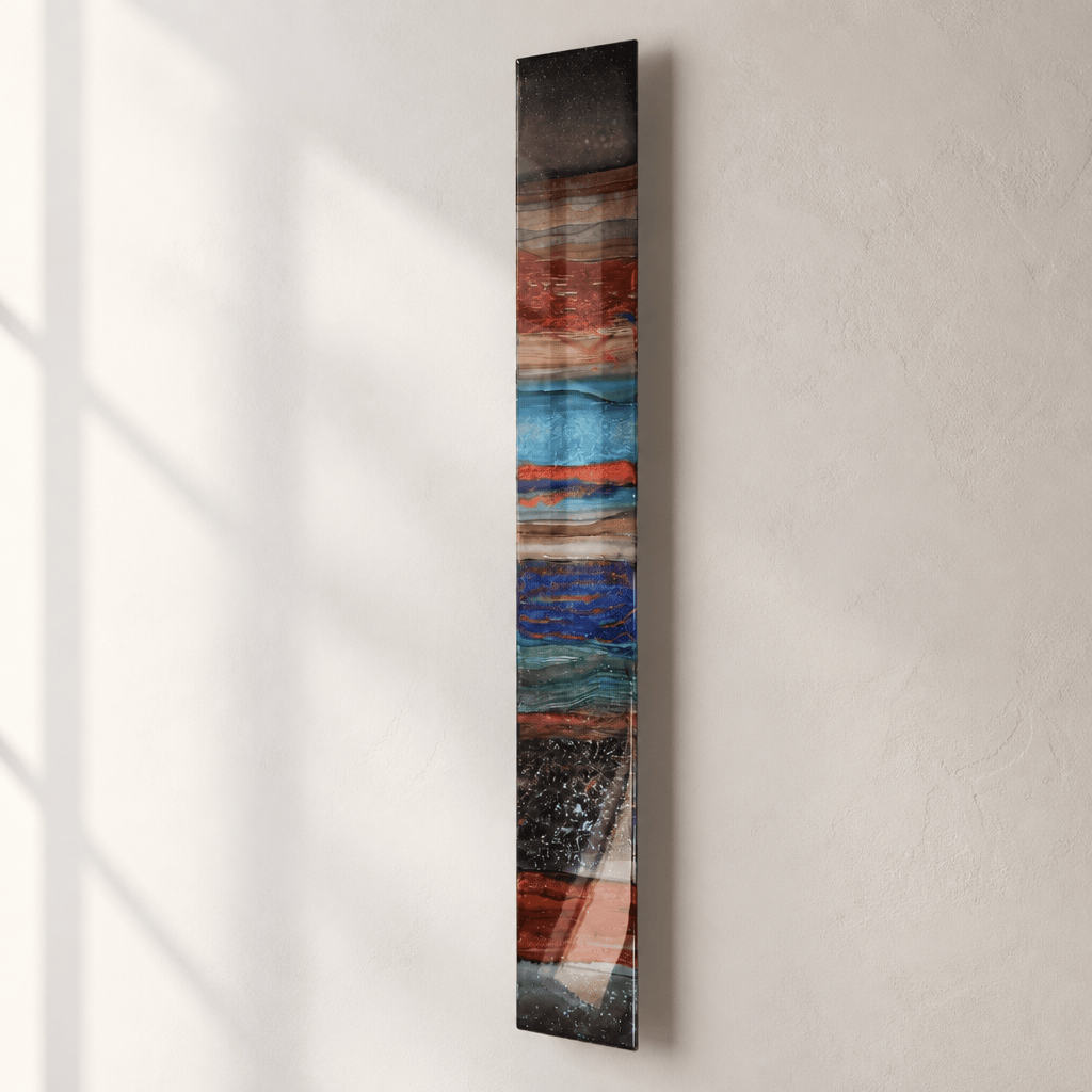 Strata Horizons - Metal Wall Art 6"x46"