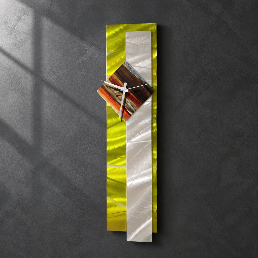 Volt & Verve - Metal Wall Clock 7"x26"