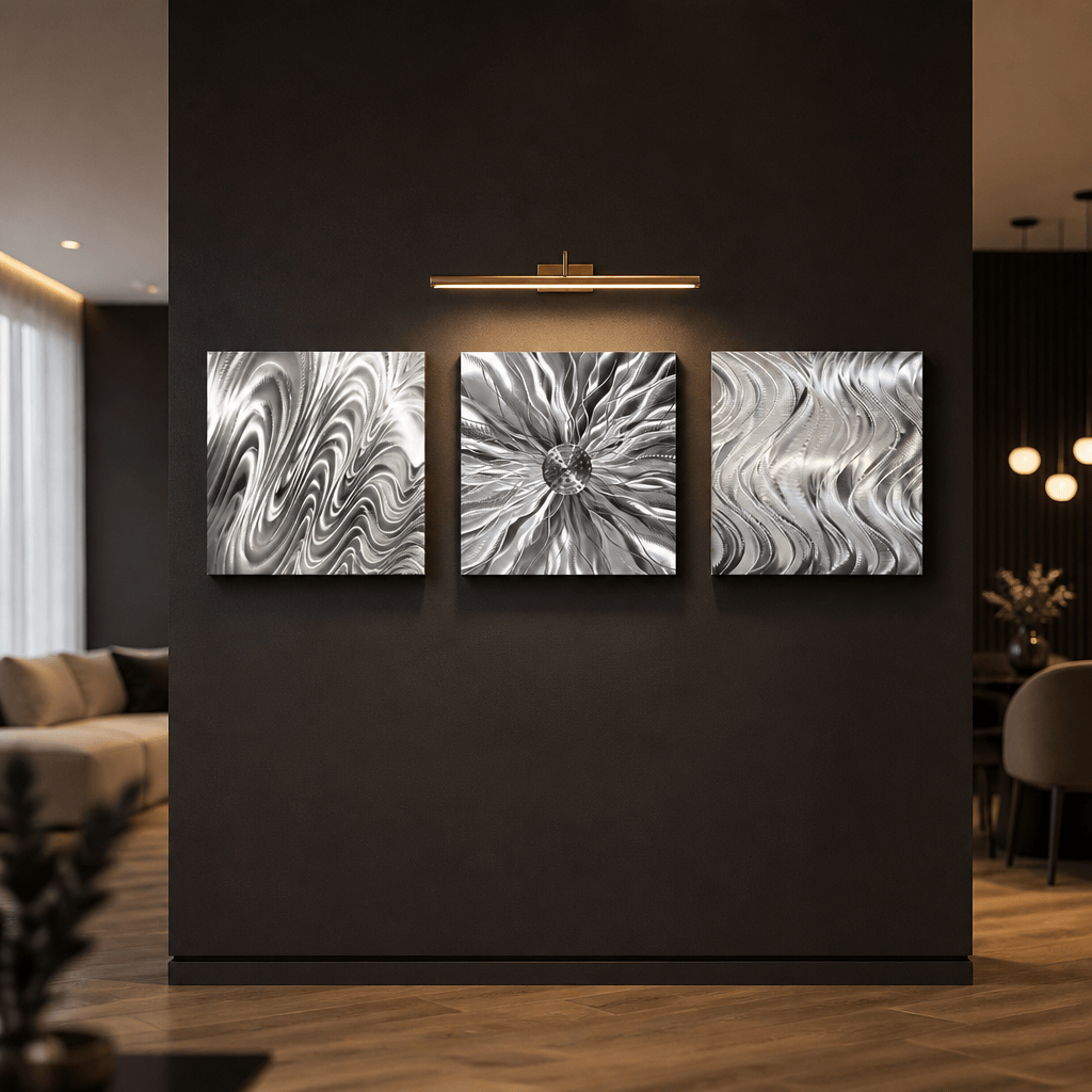 (Between Worlds) - Metal Wall Art 3-Panel 24"x24"