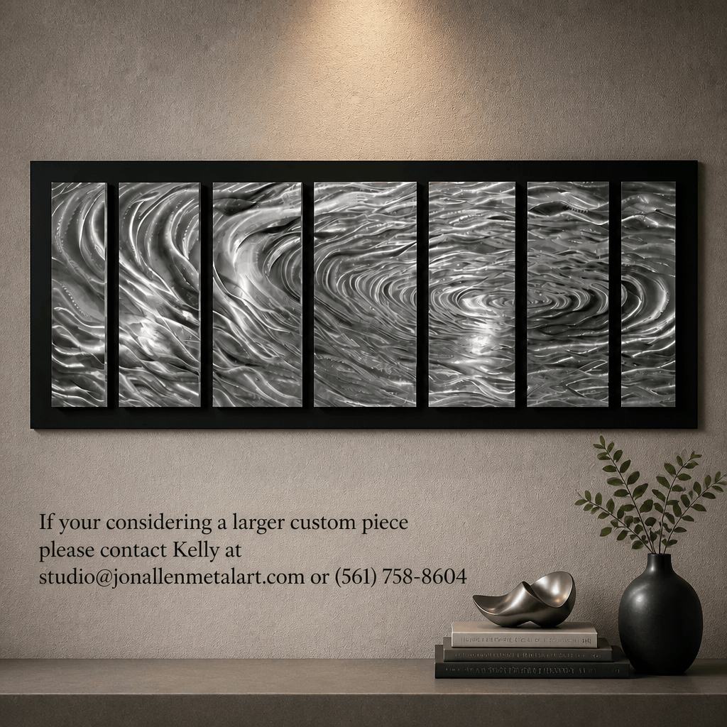 The Undercurrent - 7-Panel Metal Wall Art 28"x72"