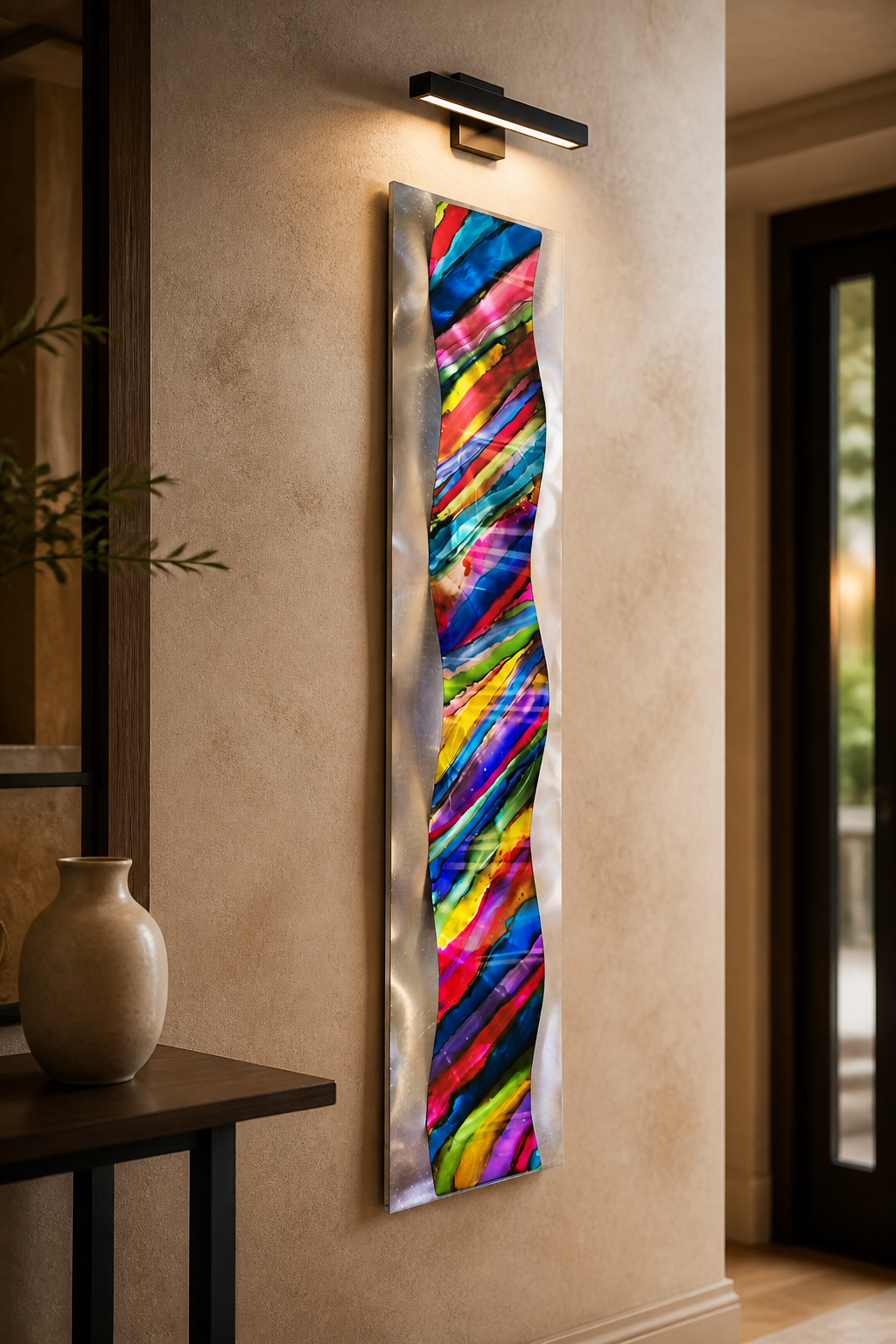Carnival Wave - Metal Wave Wall Art 10"x46"