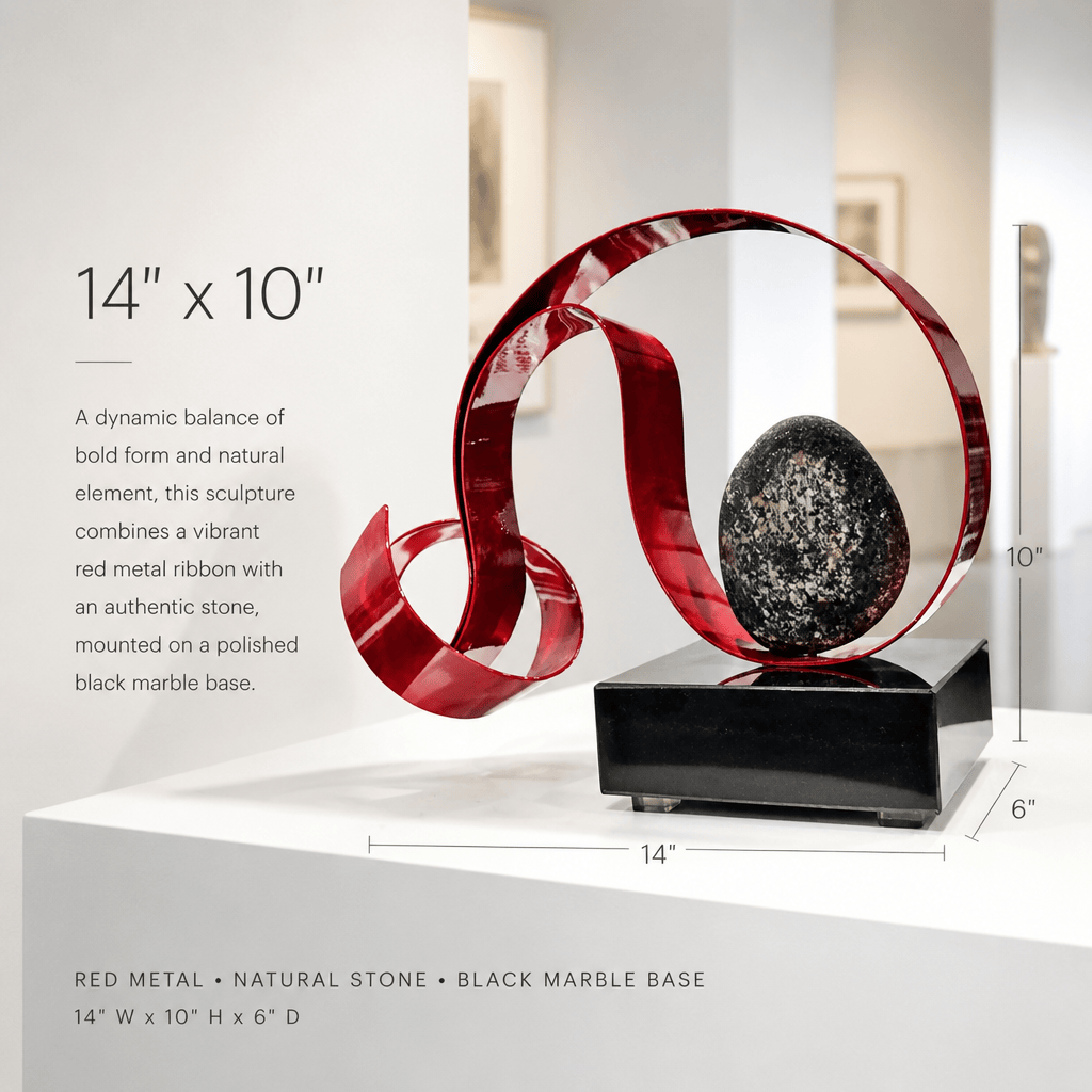 The Eternal Coil - Metal Sculpture 14"x10"