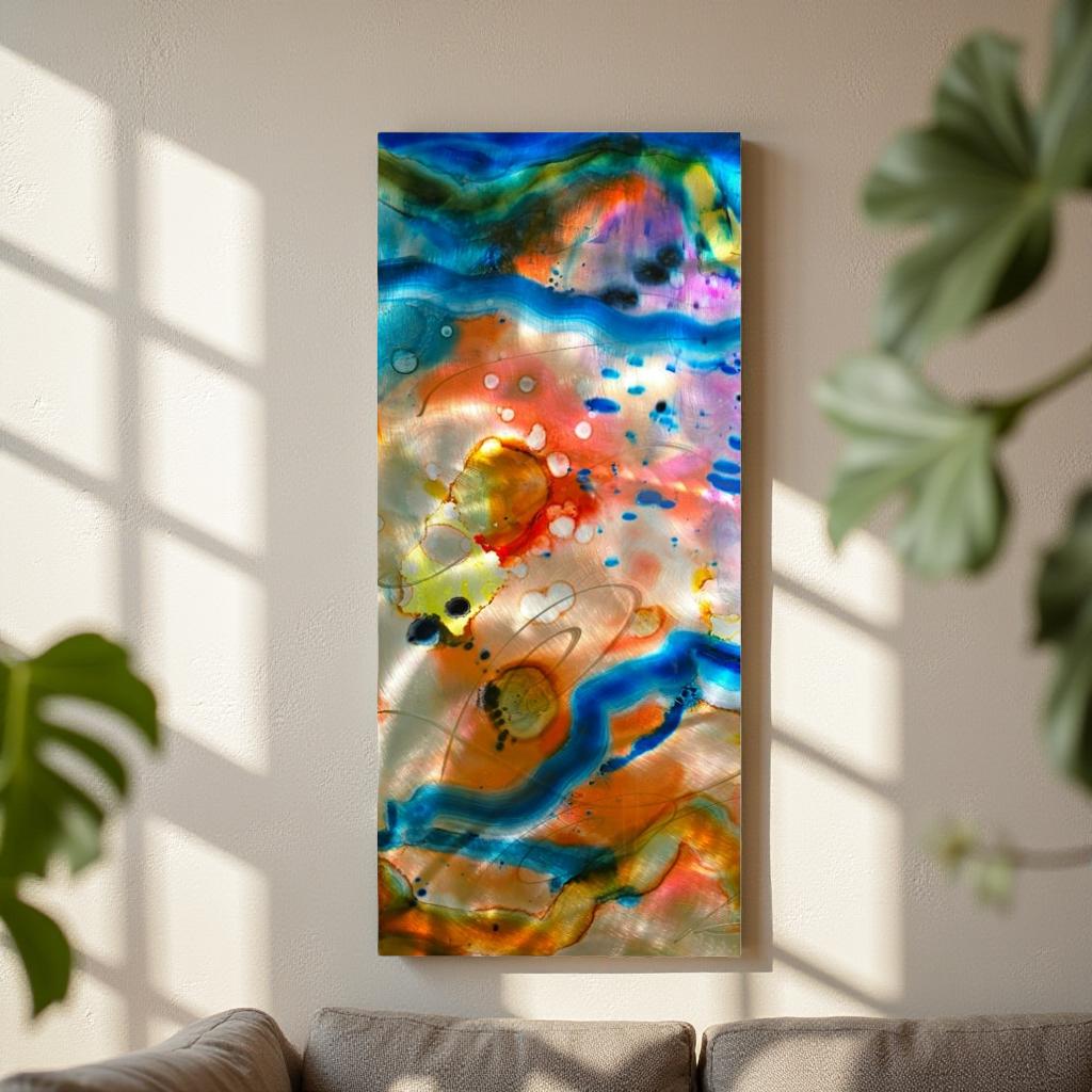 Luminous Awakening - Metal Wall Art 16"x36"