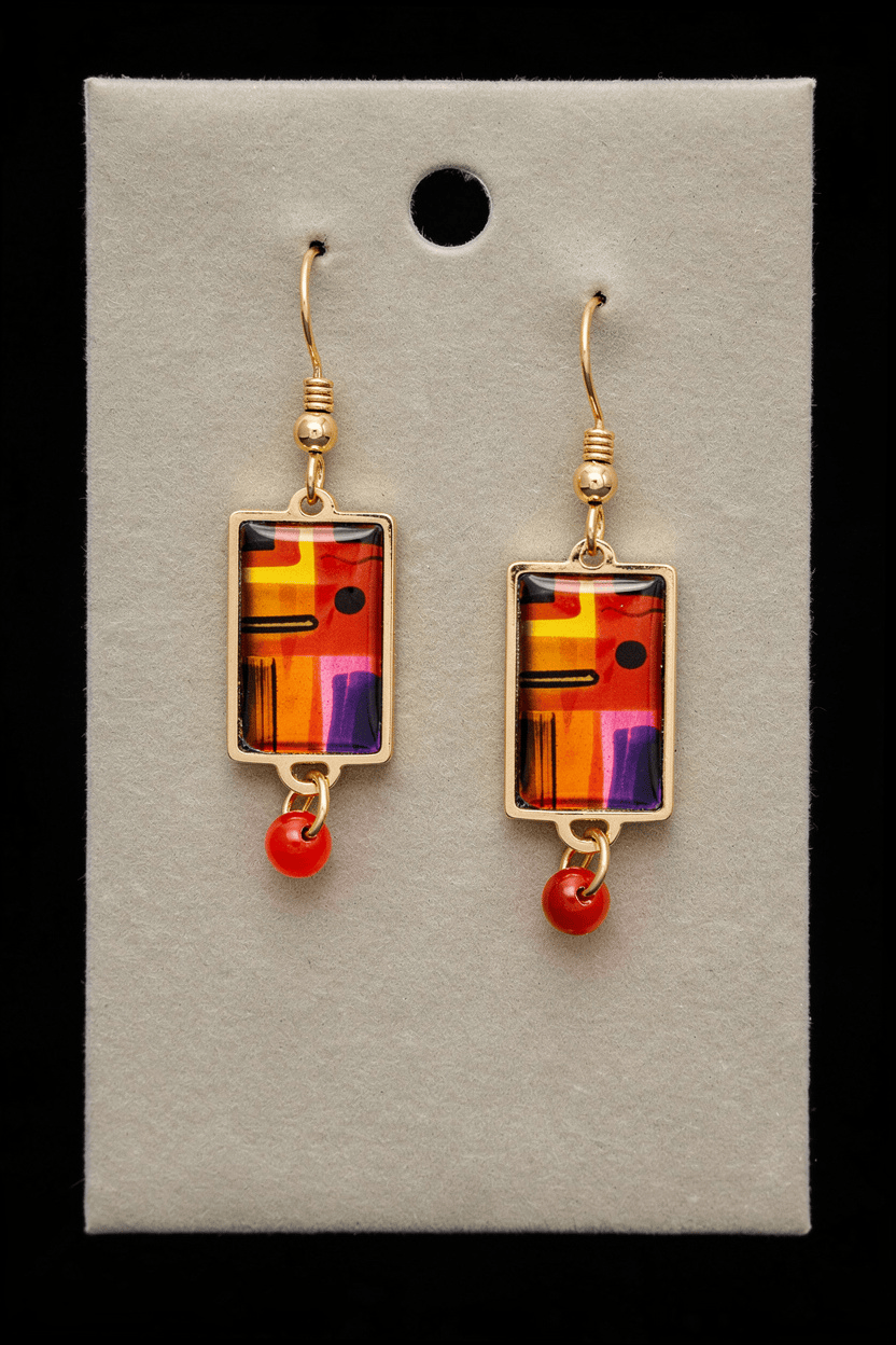 Sunset Gallery Earrings 1.5"